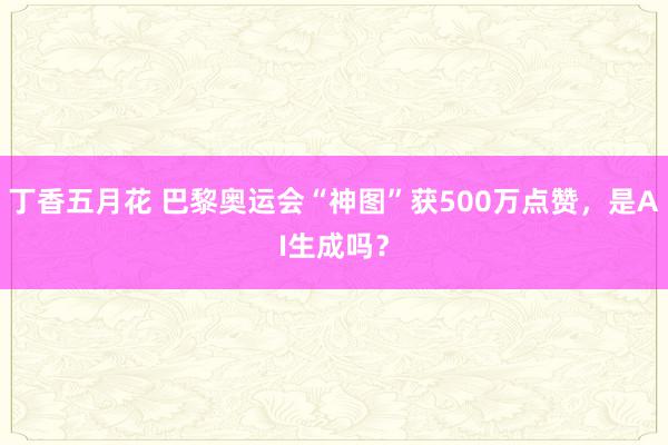 丁香五月花 巴黎奥运会“神图”获500万点赞，是AI生成吗？