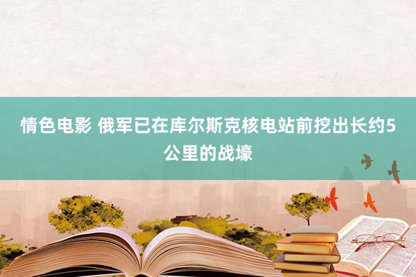 情色电影 俄军已在库尔斯克核电站前挖出长约5公里的战壕