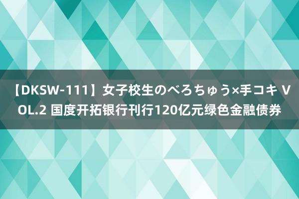 【DKSW-111】女子校生のべろちゅう×手コキ VOL.2 国度开拓银行刊行120亿元绿色金融债券