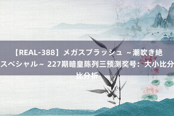 【REAL-388】メガスプラッシュ ～潮吹き絶頂スペシャル～ 227期暗皇陈列三预测奖号：大小比分析