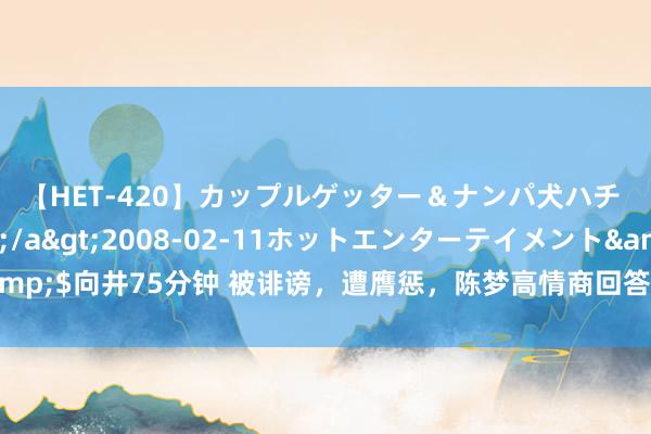 【HET-420】カップルゲッター＆ナンパ犬ハチ ファイト一発</a>2008-02-11ホットエンターテイメント&$向井75分钟 被诽谤，遭膺惩，陈梦高情商回答饭圈粉丝谩骂，不愧是国乒一姐